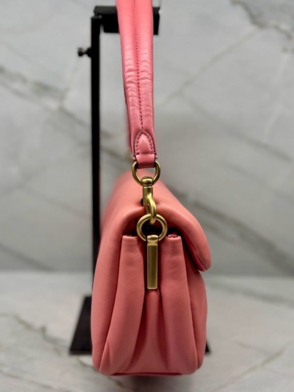COACH Taffy Pink Pillow Tabby 26 Padded Nappa Leather Shoulder Bag - Picture 5 of 14